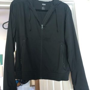 Girlfriend Collective Summit Track Jacket Size Medium. Black